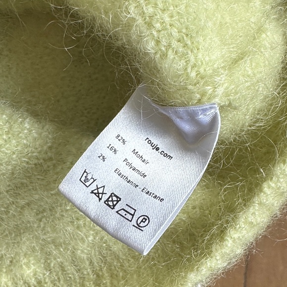 Rouje Light Green Cardigan Sweater - Picture 3 of 4